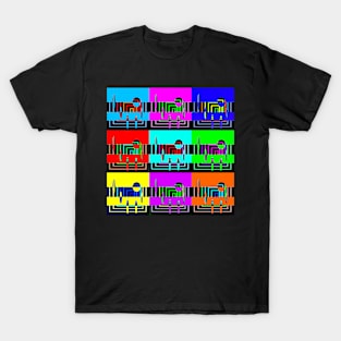 9 abstract colorful tiles T-Shirt